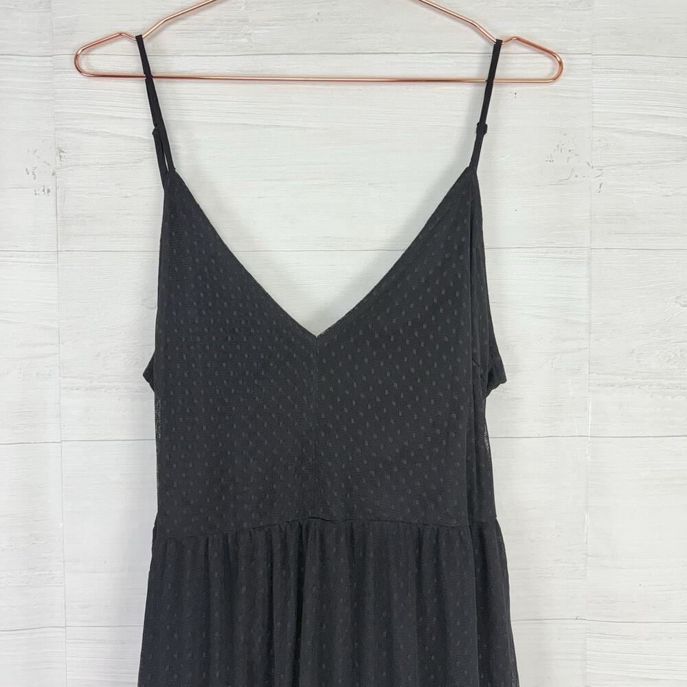 NWT Lulus Made to Be Magical Maxi‎ Dress XL Black Dotted Tulle Witchy Whimsygoth - Picture 4 of 16
